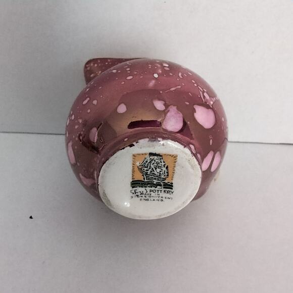 Grays Pottery Mini Pitcher Creamer Stoke On Trent England Purple Gold Lusterware - Picture 6 of 9